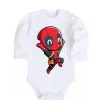 Дитячий бодік Happy deadpool Білий фото