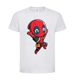 Детская футболка Happy deadpool Белый фото