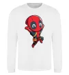 Світшот Happy deadpool Білий фото