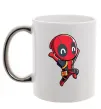 Чашка с цветной ручкой Happy deadpool Серебро Чашка с цветной ручкой Happy deadpool Серебро фото
