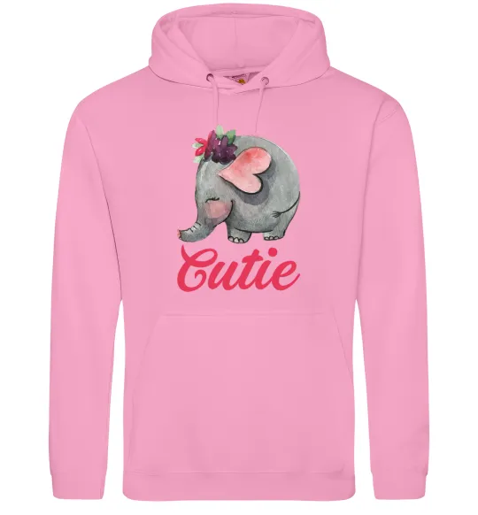 Женская толстовка (худи) Cutie elefant Розовый фото