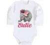 Дитячий бодік Cutie elefant Білий фото