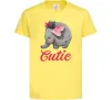 Дитяча футболка Cutie elefant Лимонний фото