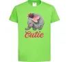 Дитяча футболка Cutie elefant Лаймовий фото