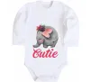 Дитячий бодік Cutie elefant Білий фото