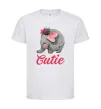 Детская футболка Cutie elefant Белый фото
