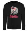 Світшот Cutie elefant Чорний фото