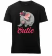 Чоловіча преміум футболка Cutie elefant Чорний фото