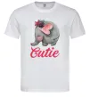 Чоловіча футболка Cutie elefant Білий фото