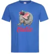 Чоловіча футболка Cutie elefant Яскраво-синій фото