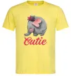 Чоловіча футболка Cutie elefant Лимонний фото