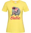 Жіноча футболка Cutie elefant Лимонний Жіноча футболка Cutie elefant Лимонний фото
