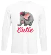 Лонгслів Cutie elefant Білий фото