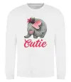 Світшот Cutie elefant Білий фото