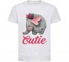 Дитяча футболка Cutie elefant Білий фото