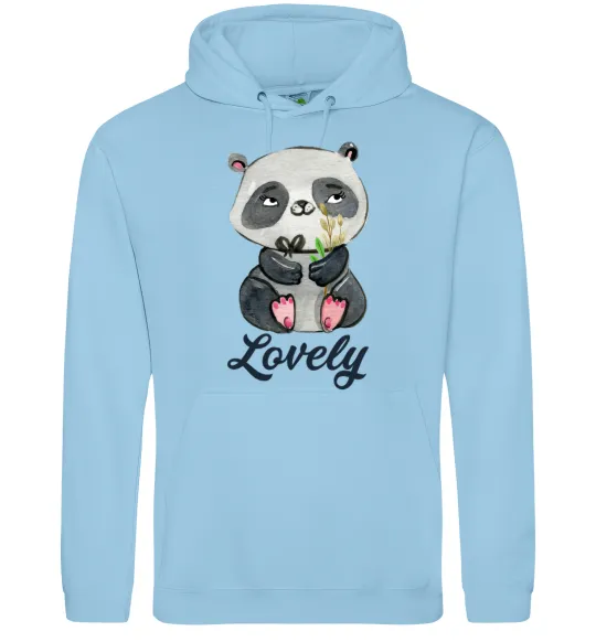 Чоловіча толстовка (худі) Lovely panda Блакитний фото