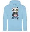 Жіноча толстовка (худі) Lovely panda Блакитний фото