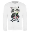 Світшот Lovely panda Білий фото