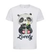 Дитяча футболка Lovely panda Білий фото