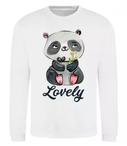 Світшот Lovely panda Білий фото