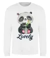 Світшот Lovely panda Білий фото