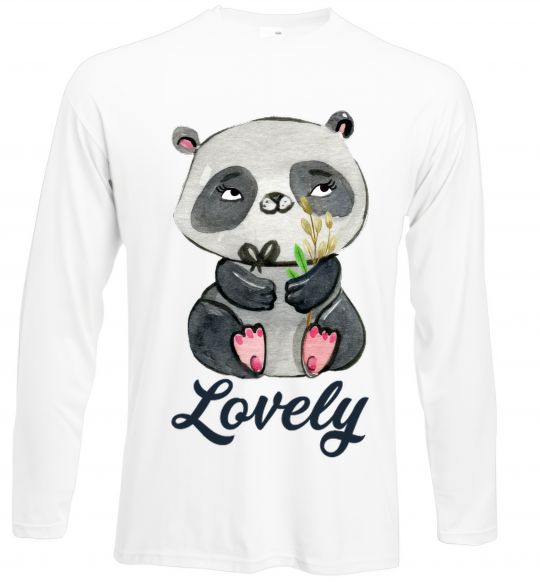 Лонгслів Lovely panda Білий фото