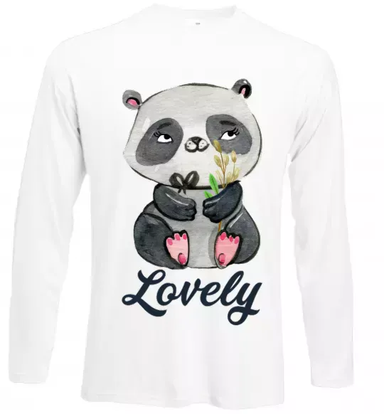 Лонгслів Lovely panda Білий фото