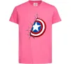 Детская футболка Щит Капітана Америка Ярко-розовый Детская футболка Щит Капітана Америка Ярко-розовый фото