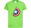 Детская футболка Щит Капітана Америка Лаймовый Детская футболка Щит Капітана Америка Лаймовый фото