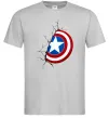 Чоловіча футболка Щит Капітана Америка Сірий фото