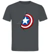 Чоловіча футболка Щит Капітана Америка Графіт фото