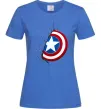 Жіноча футболка Щит Капітана Америка Яскраво-синій фото