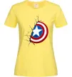 Жіноча футболка Щит Капітана Америка Лимонний фото