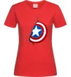 Жіноча футболка Щит Капітана Америка Червоний фото