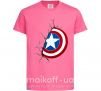 Детская футболка Щит Капитана Америка Ярко-розовый фото