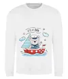 Світшот It's a boy bear Білий фото