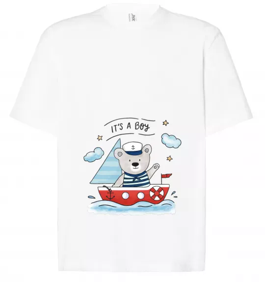 Футболка Оверсайз It's a boy bear Белый фото