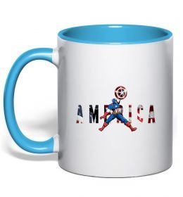 Чашка з кольоровою ручкою America Captain Чашка з кольоровою ручкою America Captain