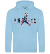 Чоловіча толстовка (худі) America Captain Блакитний фото