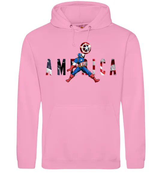 Жіноча толстовка (худі) America Captain Рожевий фото