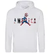 Жіноча толстовка (худі) America Captain Сірий меланж фото