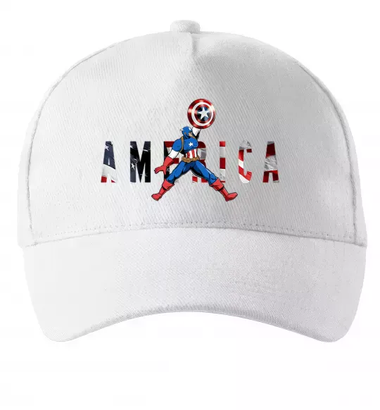 Кепка America Captain Белый фото