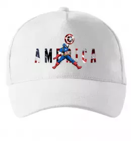 Кепка America Captain Белый фото