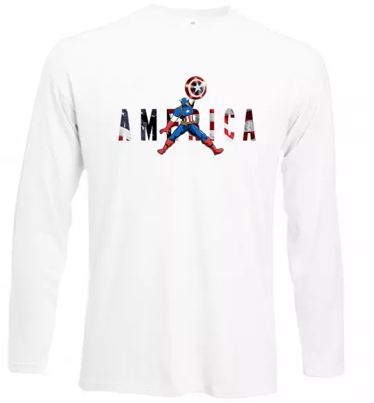 Лонгслив America Captain Белый фото