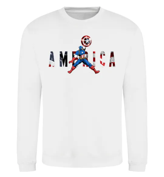 Свитшот America Captain Белый фото