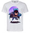 Чоловіча футболка Бэтмен принт Білий фото