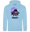 Жіноча толстовка (худі) Бетмен принт Блакитний фото