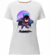 Жіноча преміум футболка Бетмен принт Білий фото