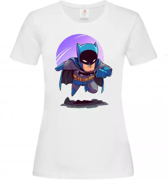 Женская футболка Бетмен принт Белый фото