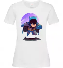 Женская футболка Бетмен принт Белый фото